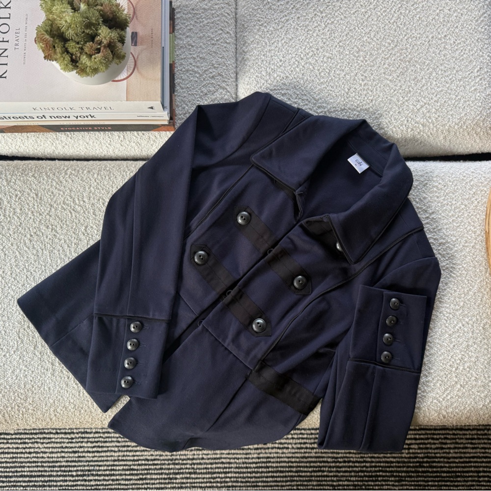 CAbi Navy Double-Breasted Blazer